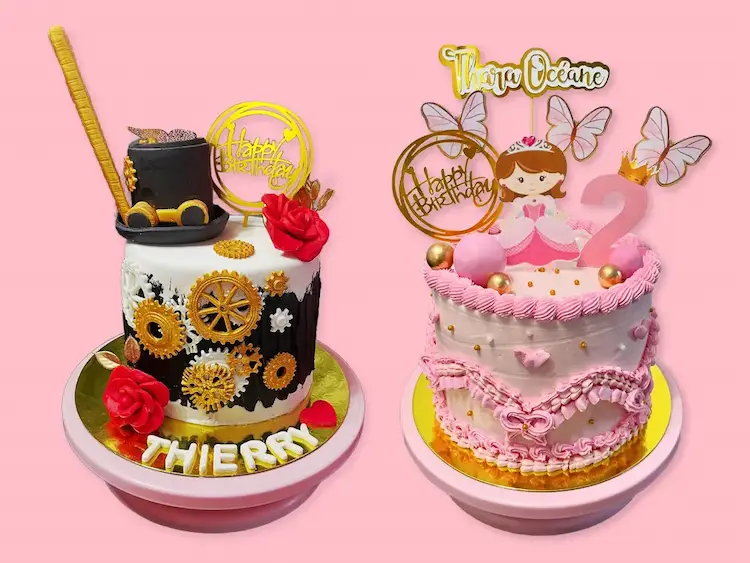 Gâteaux personnalisés pour bannière